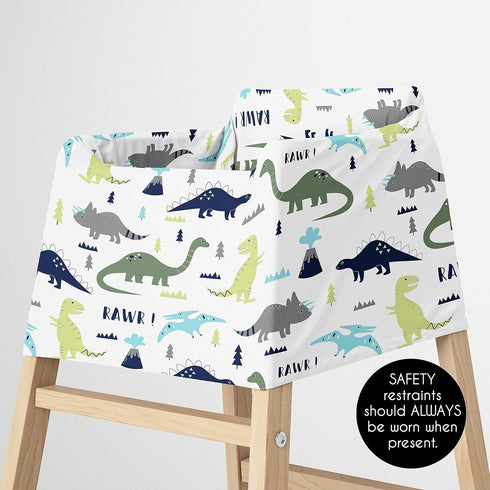 Sweet Jojo Designs Blue and Green Dinosaur Boy Infant Baby Car Seat Cover Nursing Breastfeeding Shopping Cart Stroller