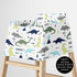 Sweet Jojo Designs Blue and Green Dinosaur Boy Infant Baby Car Seat Cover Nursing Breastfeeding Shopping Cart Stroller