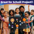 Solar System Project Kit for Kids, Solar System Model Toy Kit for Kids, Learn School Space Planet Science Project