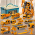 Magnetic Transform Engineering Car Assembled Toys with Storage Box, Magnetic Cars and Trucks for Kids Ages 3-8