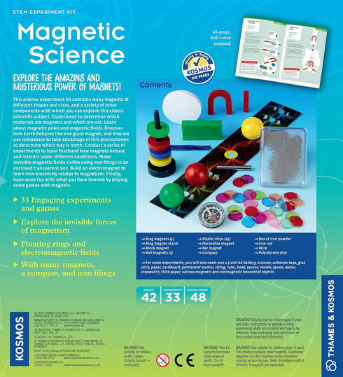 33 8+ 48-Page Thames & Kosmos Magnetic Science | STEM Experiments | Ages | Learn About Earths Magnetic Poles | Discover