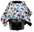 Dear Baby Gear Deluxe Car Seat Canopy - Infant Car Seat Cover with Prehistoric Dinosaur Design