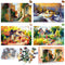 ZOiiWA 4 Pack 100 Pcs Dementia Puzzles for Elderly - Country Life Activities for Seniors, Alzheimer’s Memory Cognitive