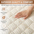 380 Crib Luxury Quilted Organic Mattress Protector Pad - Certified Organic Cotton, Waterproof Skin-Friendly Breathable