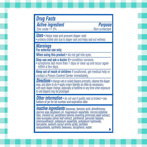 2 Balmex Complete Protection Baby Diaper Rash Cream with Zinc Oxide + Soothing Botanicals, Ounce