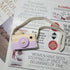Baby Toy Wooden Mini Camera - Cute Neck Hanging Photographed Props for Kids' Room Decor, Purple