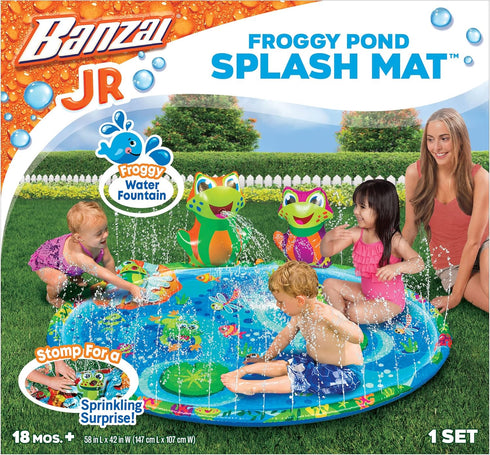 Froggy Pond Splash Water Mat
