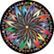 Bgraamiens Puzzle-Blooming Flowers - 1000 Pieces Creative Geometric Round Colorful Mandala