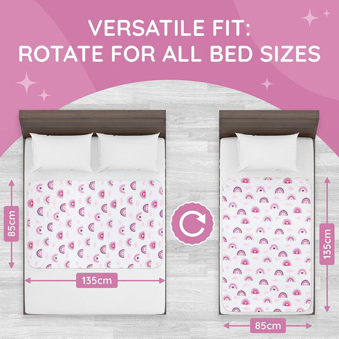 2000ml 53" 33", Lynmark Potty Training Mattress Protector Pee Pads for Kids - Waterproof Toddler Bed Wetting Mat