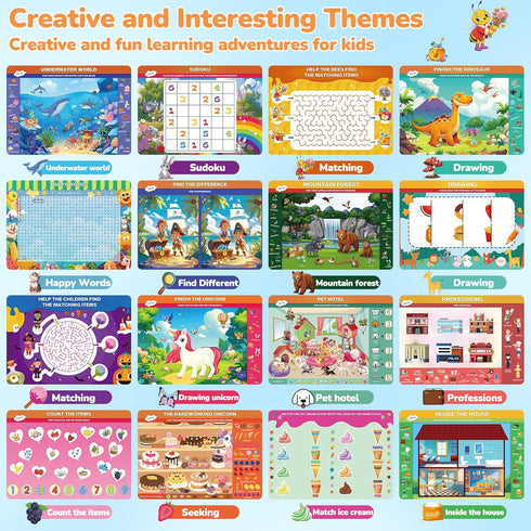 3-5, 28 3 4 5 6 Search and Find Books for Kids Reusable Preschool Learning Activities, Perfect Road Trip Essentials