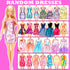 71 Pcs Doll Clothes and Accessories - 5 Wedding Gowns, 9 Fashion Dresses, 20 Shoes for 11.5 inch Doll Gift