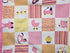Generic 30" 30" Handmade Baby Receiving Blanket, Pink and Yellow Squares Printed Pattern, Snuggle Flannel. X