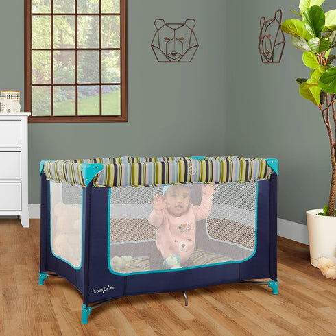 Dream On Me Zodiak Baby Playard, Breathable Mesh Sides, Soft Comfortable Mattress, Quick & Easy to Fold with Travel