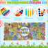 55.1 23.6 Inch Jumbo Easter Mandala Coloring Poster - Easter Egg Bunny Flower DIY Drawing Color-in Paper Blank Art