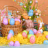 Lavwix 512Pcs 2.4" Pastel Easter Eggs, Fillable Plastic Easter Eggs Empty Colorful Eggshell Bulks for Easter Hunt