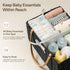 Angelhood Large Paper Rope Diaper Caddy, Baby Essentials Organizer, Portable Baby Shower Baskets Gift Bin, Car Storage