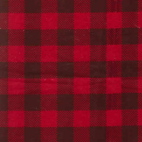 48 48 Trend Lab Brown and Red Buffalo Check Deluxe Flannel Swaddle Blanket - Buffalo Check Cotton, Red and Brown, in x
