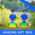 Hopping Ball for Kids, Amazing Space Hopper Ball with Handle, 18 Inch Diameter for Outdoor Fun