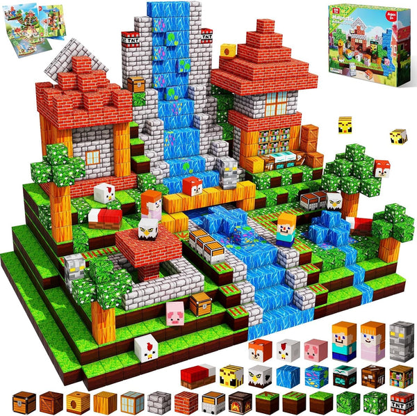 Annexfun 200 PCS Magnetic Blocks - Magnetic Building Blocks, Stacking Magnets for