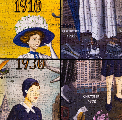 1000 Piece Jigsaw Puzzle for Adults and Families - The American Century - Design and Inventions from the 1900s