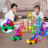 2pcs 3 PT21 PicassoTiles Magnetic Tiles Expansion Car Truck Building Blocks Compatible with regular bricks, Kids Magnet