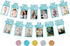 PartyHooman 1st Birthday Photo Banner for Baby, Monthly Milestones Garland for Boys, Pre-strung with Frame (Blue)