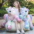Tezituor 43in Giant Unicorn Plush Toy - Big Rainbow Pink Unicorn Stuffed Animal - Great Birthday Decorations