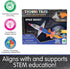 The Learning Journey International Techno Tiles - Space Rocket Building Set (100+ pcs)
