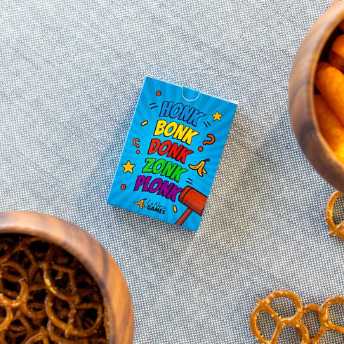 7+, 2-8 10-15 Honk Bonk Donk Reflex Card Game, Fast-Paced Party Game, Ages Players, Minute Play Time