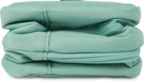 PackIt(R) Freezable Dual Compartment Snack Box, Sage, Insulated and Freezable with EcoFreeze(R) Technology, Buckle
