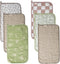 6-Pack Muslin Baby Burp Cloths Made with Organic Cotton 6-Layer Absorbent &