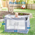 Pack n Play Cover with Zippers Adaptable Premium Quality Mosquito Net for Stroller, Jogging Stroller, Playpen