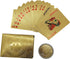 Bitcoin Waterproof Gold Playing Cards with Commemorative Bitcoin in Protective Plastic