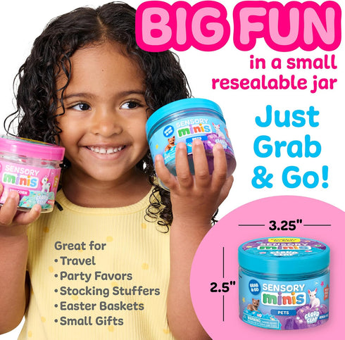 3+) Creativity for Kids Sensory Minis Pets Kit | Cloud Clay Sensory Toy for Kids | Spring Crafts | Mess-Free