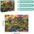 500 Pieces Country Life Jigsaw Puzzle for Adults - Interlock Perfectly, No Dust, Challenging Home Decor