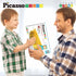 PicassoTiles Magnet Tile Motorized Car Base - Self Turning Omnidirectional Truck with Light and Motor