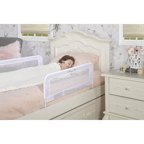 Pack 2 Count (Pack 1) Dream On Me Lightweight Mesh Security Adjustable Bed Rail Double with Breathable Mesh Fabric