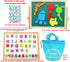 Toys of Wood Oxford TOWO Wooden Easel for Children Foldable Double Boards Magnetic Shapes Letters Numbers and Paper