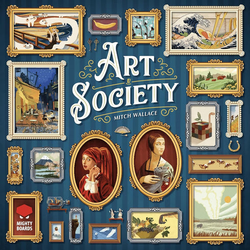 Mighty Boards 10+, 2-4 30-60 : Art Society - Collection Board Game, Bid At Auctions, Collect & Display Your Art, Ages