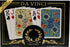DA VINCI Fiori - Italian 100% Plastic Playing Cards - 2 Deck Set, Poker Size Large Print Jumbo Index