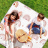 Boho Rainbow Portable Baby Play Mat, 43 x 43 Inch Washable Foldable Crawling Mat, Non Slip Playmat for Babies