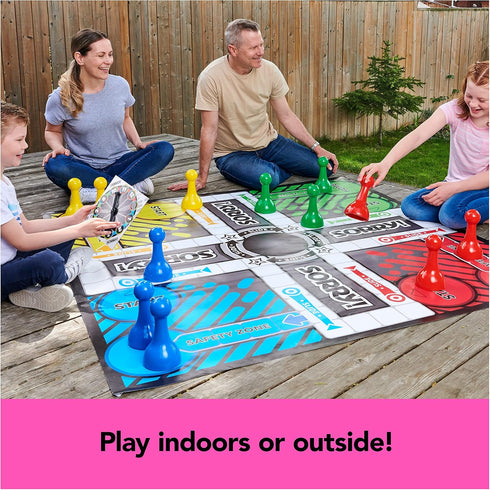 Giant SORRY Classic Family Board Game - Indoor Outdoor Retro Party Activity with Oversized Gameboard