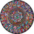 Bgraamiens Puzzle - Mandala Petals - 1000 Pieces Round Puzzle - Color Challenge for Adults and Kids