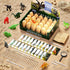 24 3 4 5 6 7 8 9 10 Dinosaur Eggs Dig Kit Toys for Kids, Dinosaur Eggs Excavation Kit with Magnifier, Easter Basket