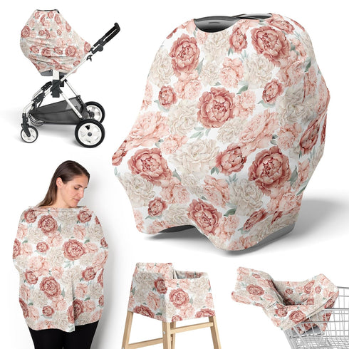 Sweet Jojo Designs Blush Pink Boho Shabby Chic Floral Girl Infant Baby