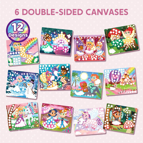 3-7, Klever Kits Dot Art Kit for Kids, No Mess Sticker for Toddlers Craft Kits, DIY Creative Activity, Travel Toy