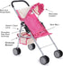18" 2 fash n kolor My First Doll Stroller with Basket - Pink Off-White Foldable Doll Stroller - Fits Upto Dolls, Free