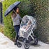 J.L. Childress Deluxe Stroller Rain Cover - Universal Stroller Poncho - Clear Rain Cover with Adorable Printed Pattern - Stroller Accessory - Baby Weather Shield and Protection