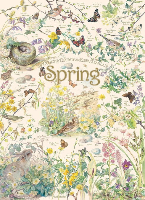 Cobble Hill 1000 Piece Puzzle - Spring Country Diary - Sample Poster Included