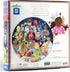 eeBoo: Piece and Love International Women's Day - 500 Piece Round Jigsaw Puzzle for Adults and Families